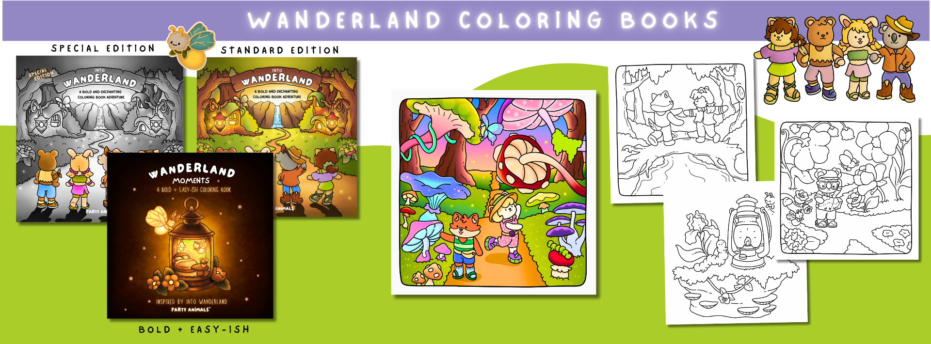 Wanderland Coloring Books